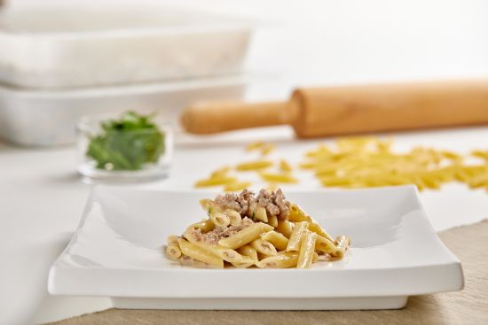 Penne salsiccia e birra